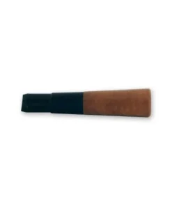 Zigarillo-Spitze denicotea für 12mm Zigarillos – Schwarz mit Bruyère-Sattel, 8cm