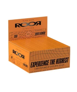 50 Stück RooR Rolling Paper – Slim – unbleached; á 32 Blatt