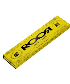 10 Stück RooR Rolling Paper – Slim – Rice; á 32 Blatt + Tips