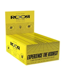 32 Stück RooR Rolling Paper – Slim – Rice; á 32 Blatt + Tips