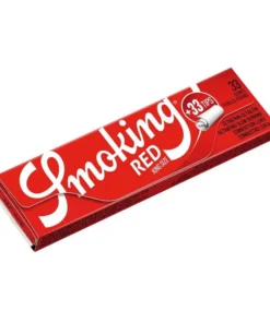 1 Stück Smoking King Size Red je 33 Blatt + Tips 1 Stück