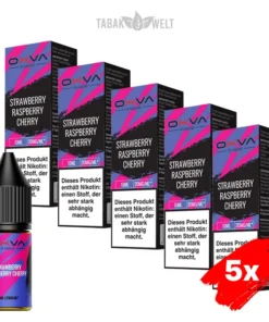5x Oxva E-Liquid Strawbery Raspberry Cherry Nikotinsalz 20 mg