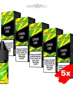 5x Oxva E-Liquid Lemon Lime Nikotinsalz 10 mg