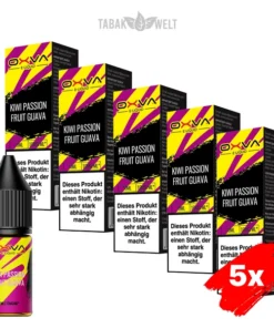 5x Oxva E-Liquid Kiwi Passion Fruit Guava Nikotinsalz 10 mg