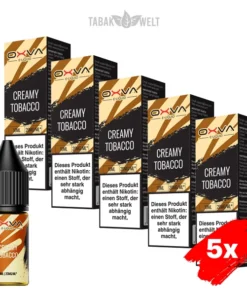 5x Oxva E-Liquid Creamy Tobacco Nikotinsalz 20 mg