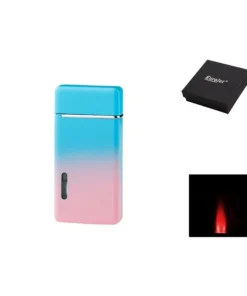 Metallfeuerzeug „Rainbow“ Eurojet Turbo, pink/türkis, einzeln