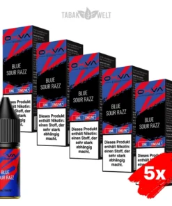5x Oxva E-Liquid Blue Sour Razz Nikotinsalz 10 mg