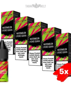 5x Oxva E-Liquid Watermelon Lychee Guava Nikotinsalz 10 mg