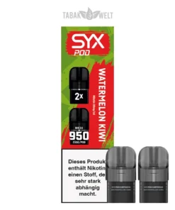 Syx Pod Watermelon Kiwi 20 mg – 2er Pack