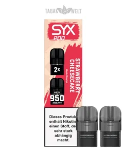 Syx Pod Strawberry Cheesecake 20 mg – 2er Pack