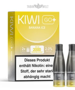 Kiwi Go Plus Pods Banana Ice 20 mg – 2er Pack