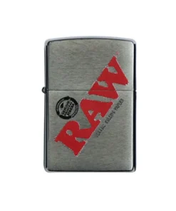 Zippo Feuerzeug – RAW – Silver with Logo