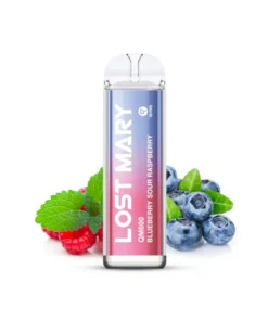 Lost Mary QM600 – Blueberry Sour Raspberry (Blaubeeren, Saure Himbeere) – E-Shisha – 20mg – 600 Züge