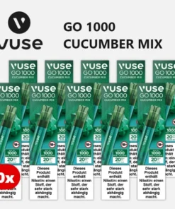 10x VUSE Go 1000 Cucumber Mix