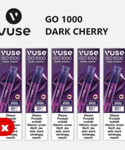 5x VUSE Go 1000 Dark Cherry