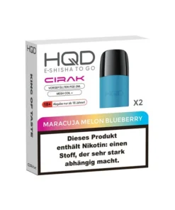 HQD Cirak Pod – Maracuja Melon Blueberry (Blaubeere, Maracuja, Melone) – 18mg – 600 Züge – 2er Set