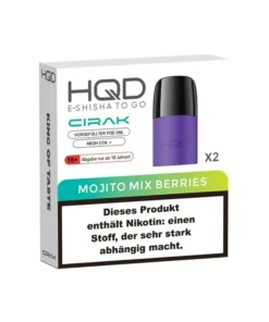 HQD Cirak Pod – Mojito Mix Berries (Beerenmix, Mojito) – 18mg – 600 Züge – 2er Set