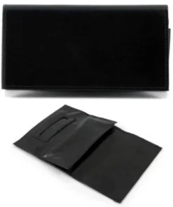 Feinschnitt – Tasche KL Schwarz, Glatt Kautschuk