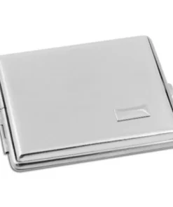 Zigaretten-Etui Nickel-Satiniert mit Gravurfeld, 24er