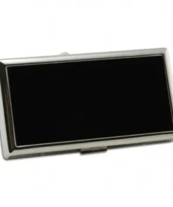 Zigaretten-Etui Pearl Metall in schwarz-silber für 100mm Format, 12er