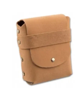 Zigaretten-Etui Leder in hellbraun mit Gürtelschlaufe, 25er