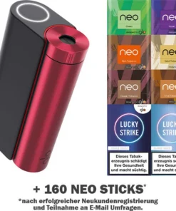 glo hyper x2 red/black + gratis neo sticks