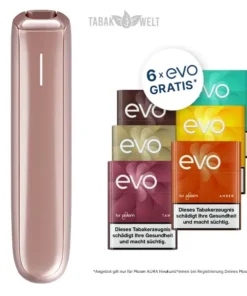 Ploom Aura Rose Gold + gratis EVO Sticks