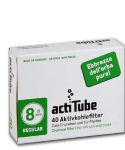 ActiTube Regular Aktivkohlefilter, 8mm – 40er