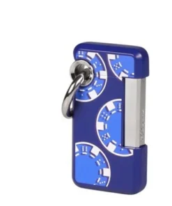 S.T. Dupont Feuerzeug Hooked Casin-O blau matt mit Motiv