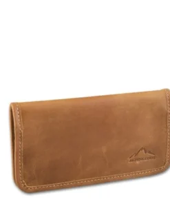 Feinschnitt-Tasche Alpenleder Leder cognac, 16 x 9 cm