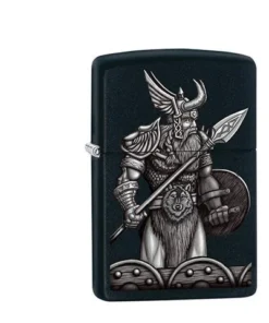 Zippo Schwarz matt Odin Design