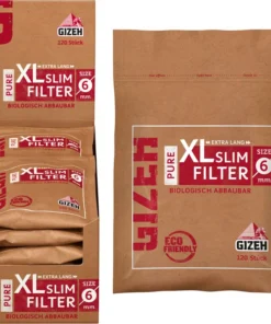 Gizeh Pure XL Slim Filter 6 mm 10 x 120 Stück