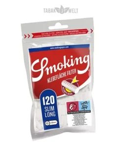 Smoking Classic Slim Long Filter 22 x 6 mm Beutel