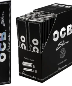 OCB Schwarz Premium Long Slim 50 x 32 Blatt