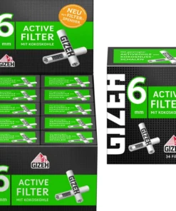 Gizeh Black Active Filter 6 mm 10 x 34 Stück