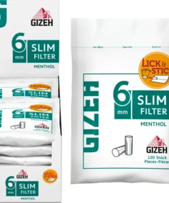 Gizeh Slim Filter Menthol 6mm 10 x 120 Stück