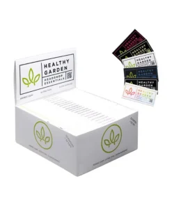 20 Stück Healthygarden „Weiß“ Ultra Thin, Long Size, 32 Paper + 32 Tips
