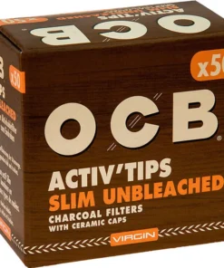 OCB Activ’Tips Slim Unbleached 7 mm 50 Stück