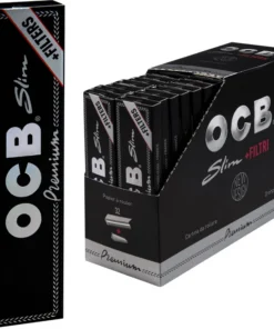 OCB Schwarz Premium Long Slim 32 x 32 Blatt mit Tips