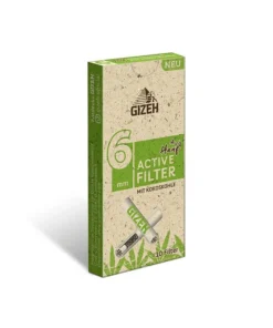 Gizeh Hanf Active Filter mit Kokoskohle 6 mm – 10 Filter