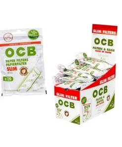 50 Stück OCB Papierfilter Slim 6 mm, Beutel mit 120 Filter