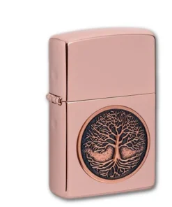 Zippo Roségold poliert Tree of Life