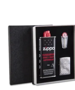 Zippo Geschenkbox 80th Anniversary mit Steine und Benzin