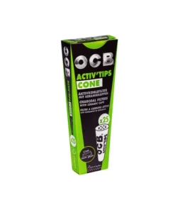 10 Stück OCB ACTIV’TIPS CONE – konische Aktivkohlefilter – á 25 Stück