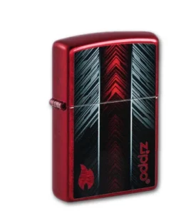 Zippo Candy Apple Red and Gray Zippo