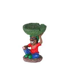 Aschenbecher „Rasta sitzend“; Ø 9cm; Höhe 13cm, einzeln