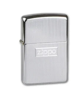 Zippo Chrom poliert Engine Turn with Zippo