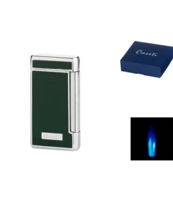 Zigarrenfeuerzeug „Caseti“ Cigar, grün, 2er Jet-Flame