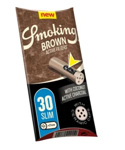 Smoking Brown Active Filter Aktivkohlefilter mit Kokosnuss 27 x 6 mm