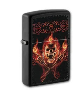Zippo Schwarz matt Anne Stokes